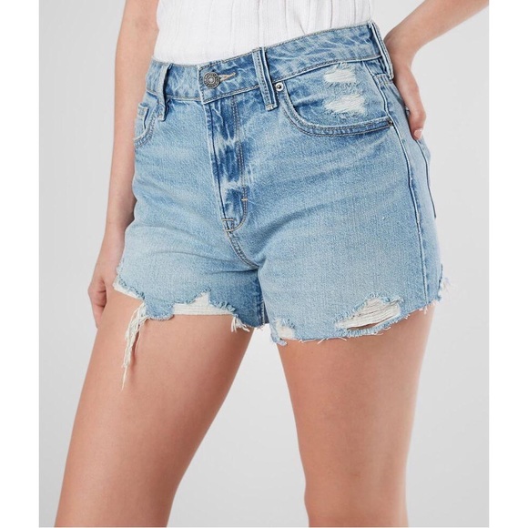 high rise mom short